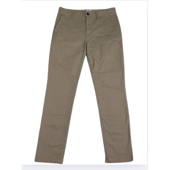 H&M Mens Skinny Fit Chino Pants Size 31/32 Tan Casual Dress Khaki - Picture 1 of 10